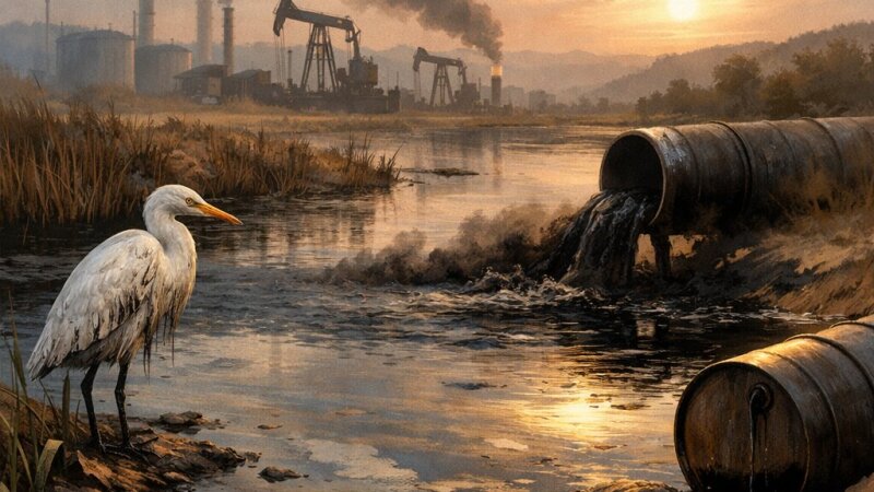 Analiză asupra poluării apelor de suprafață în zonele cu activități petroliere