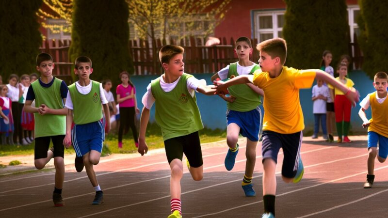 Atletismul în școală: jocuri dinamice și ștafete pentru elevi