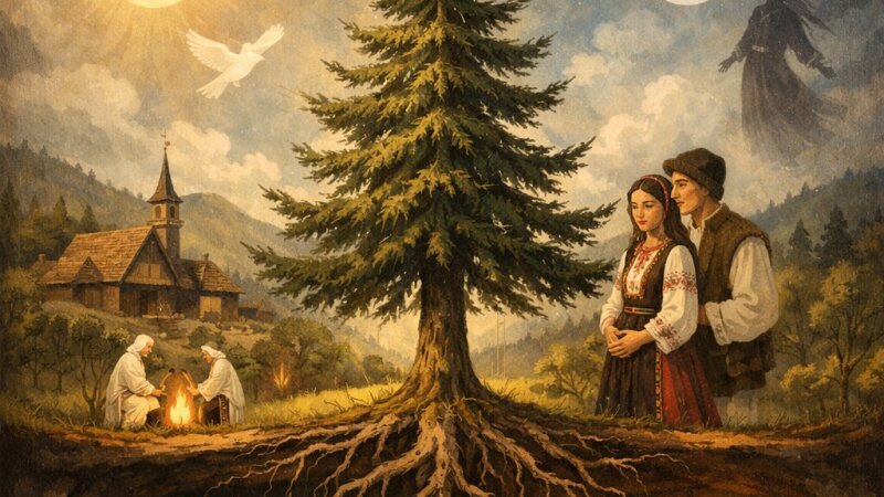 Bradul ca arbore cosmic: semnificații spirituale și culturale în folclorul românesc
