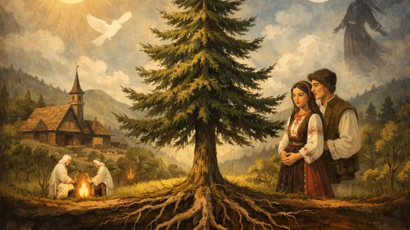 Bradul ca arbore cosmic: semnificații spirituale și culturale în folclorul românesc