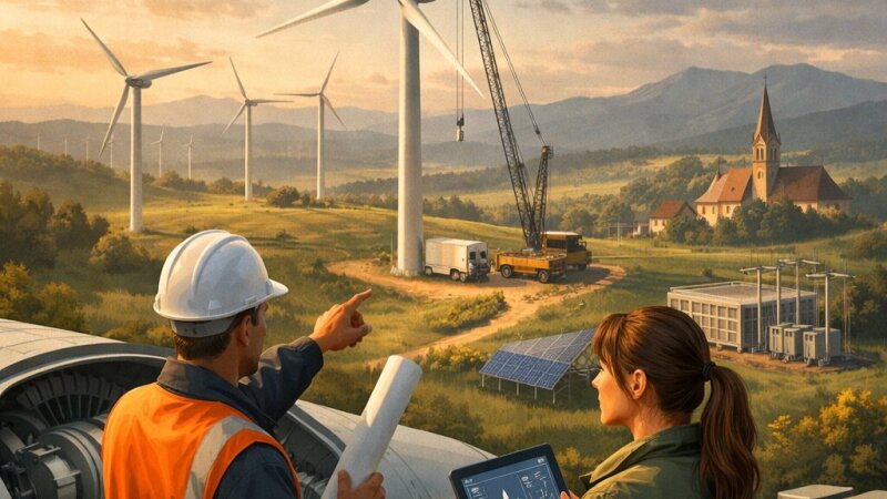 Cum se proiectează centralele eoliene: inovație și strategii durabile în România