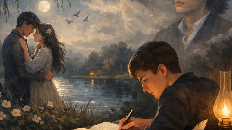 Eseu despre poezia „Floarea albastră” de Mihai Eminescu: teme și romantism