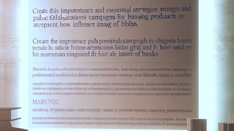 Importanța și strategii în campaniile de relații publice pentru produse bancare