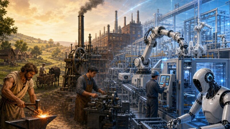 Mecanizarea, automatizarea și robotizarea: evoluția tehnologiei