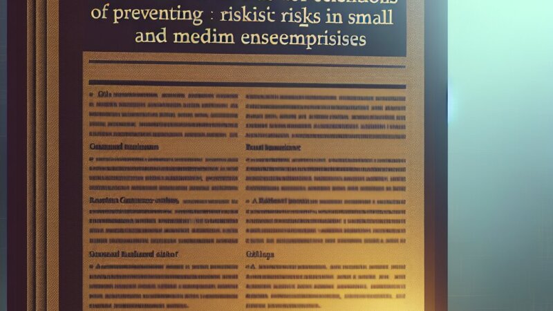 Metode eficiente de prevenire a riscurilor în întreprinderile mici și mijlocii