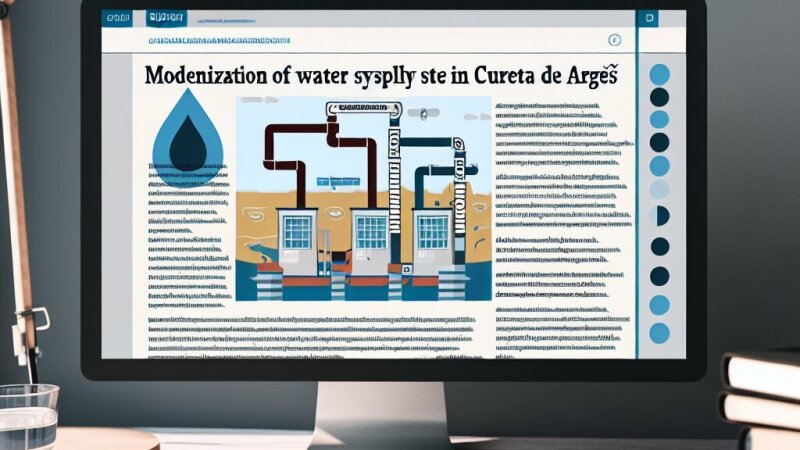 Modernizarea alimentării cu apă în Curtea de Argeș: analiză și propuneri