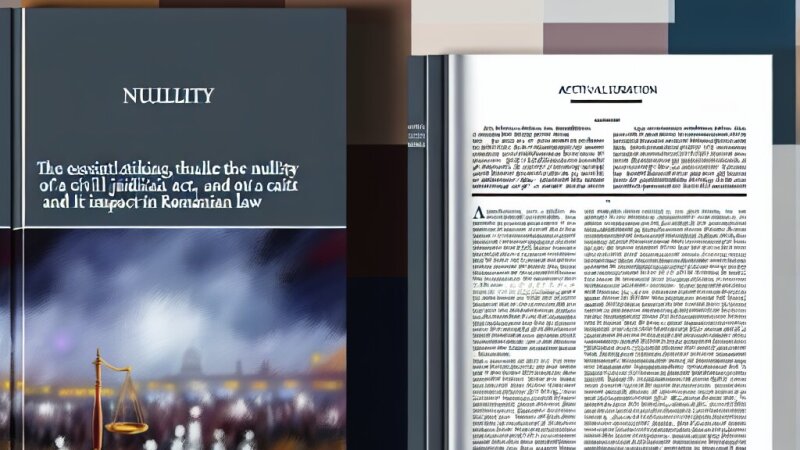 Nulitatea actului juridic civil: aspecte esențiale și impact în dreptul român