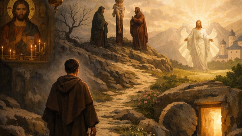 Pocăința în Triod și Penticostar: drumul spiritual al crucii și învierii ortodoxe