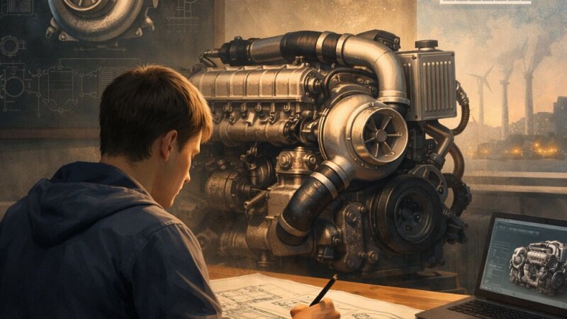 Proiectarea unui motor Diesel supraalimentat cu putere maximă de 88 kW