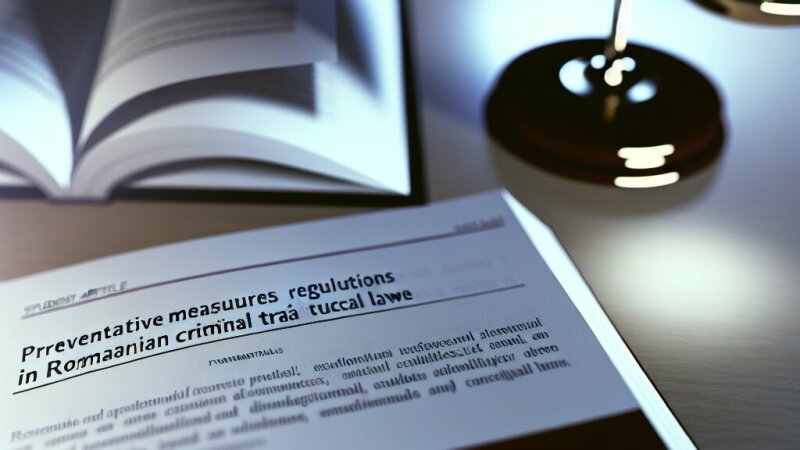 Reglementarea măsurilor preventive în procesul penal din România