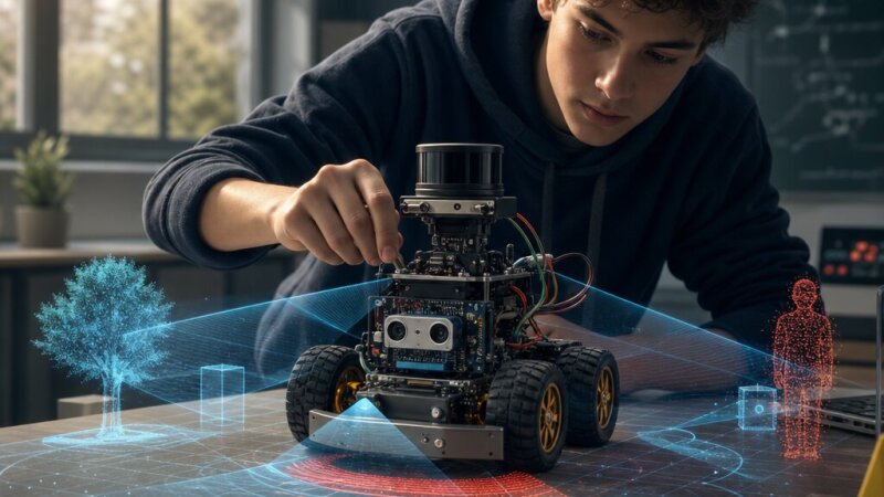 Robotul mobil autonom: inginerie, algoritmi și aplicații educaționale