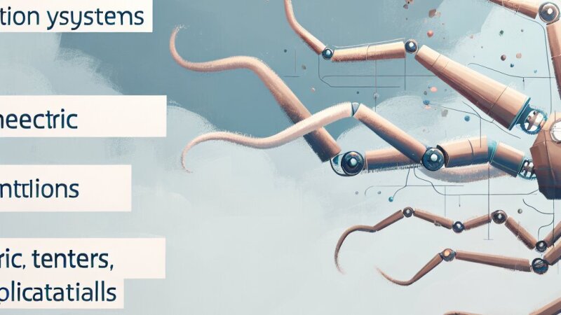 Sisteme de acționare pentru roboți tentaculari: analiză comparativă