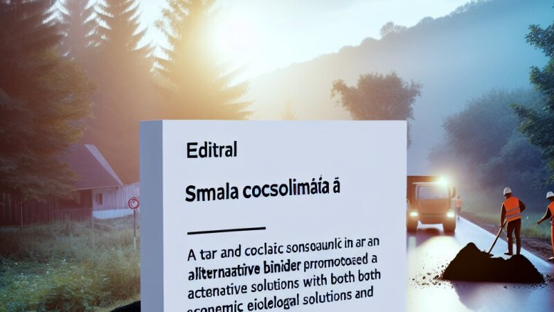 Smoala cocsochimică: liant alternativ pentru construcția și reparația drumurilor