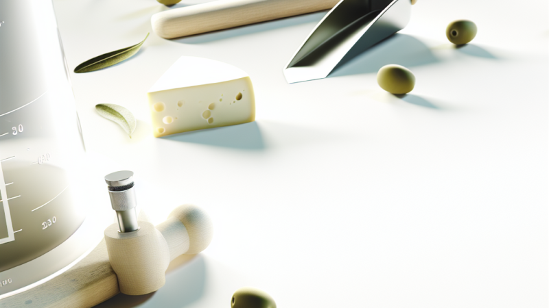 Tehnologia modernă în producția cașcavalului cu măsline